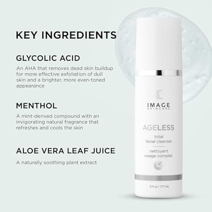 IMAGE SKINCARE AGELESS TOTAL FACIAL CLEANSER, 6 OZ, MULTI, 6 FL OZ (PACK OF 1) - Image 3